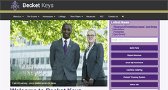 Desktop Screenshot of becketkeys.org